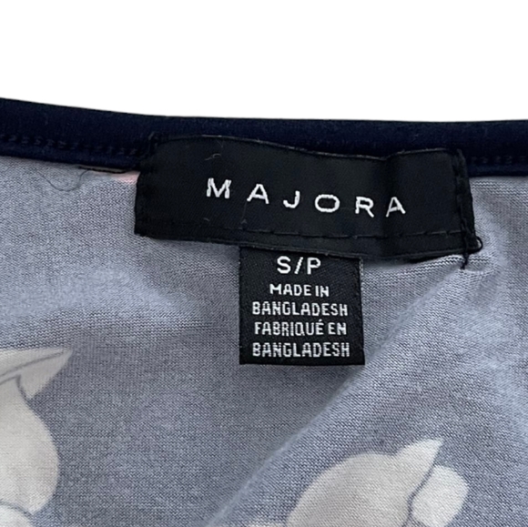 Multi-Coloured Majora Women's Long Sleeve Faux-Wrap Mini Dress - Picture 5 of 12